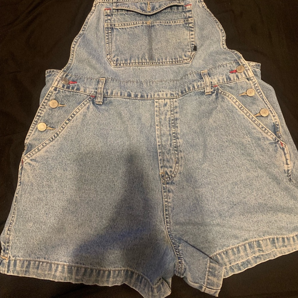 Vintage denim overalls